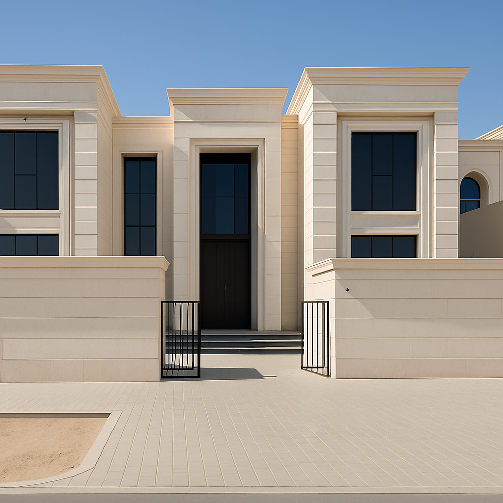 مجمع سكني فاخر بتصميم عصري وشرفات واسعة